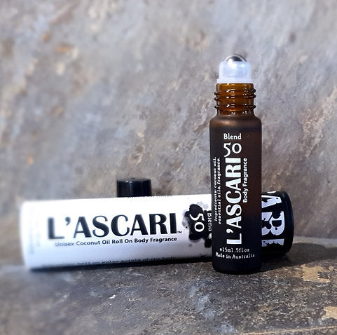 L’Ascari Unisex Roll on Body Fragrance, Blend 50