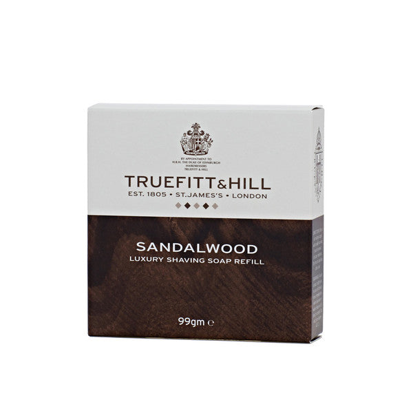 Truefitt and Hill Sandalwood Luxury Shaving Soap Refill For Wooden Bowl