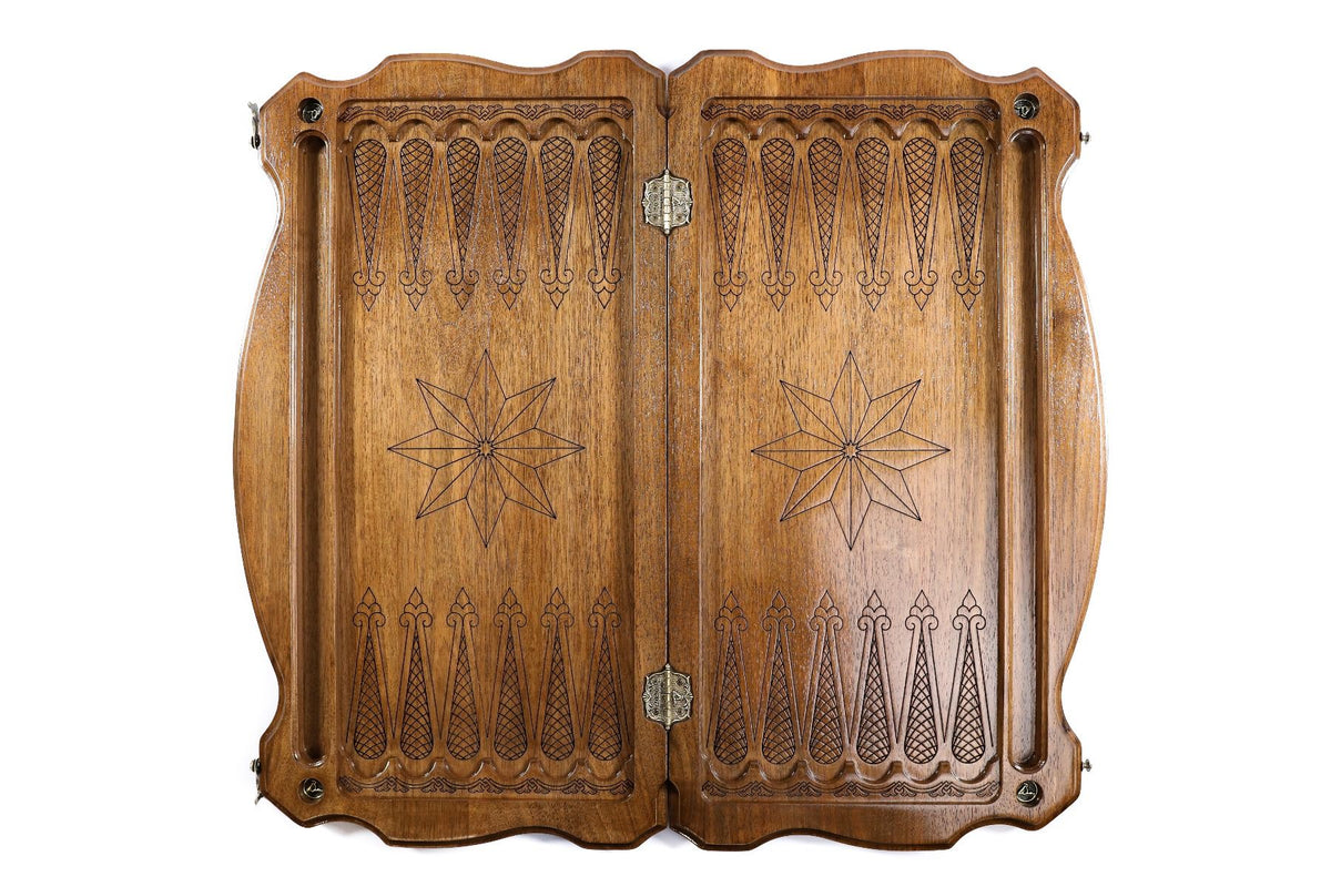 Hrachya Ohanyan Woodworks Octagram Backgammon