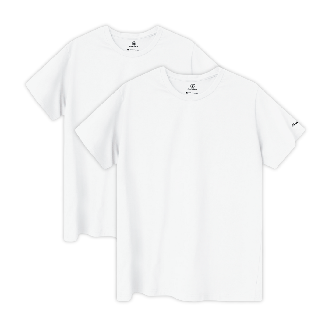 Gallantoro &#39;Brando&#39; Classic Crew 2-Pack White