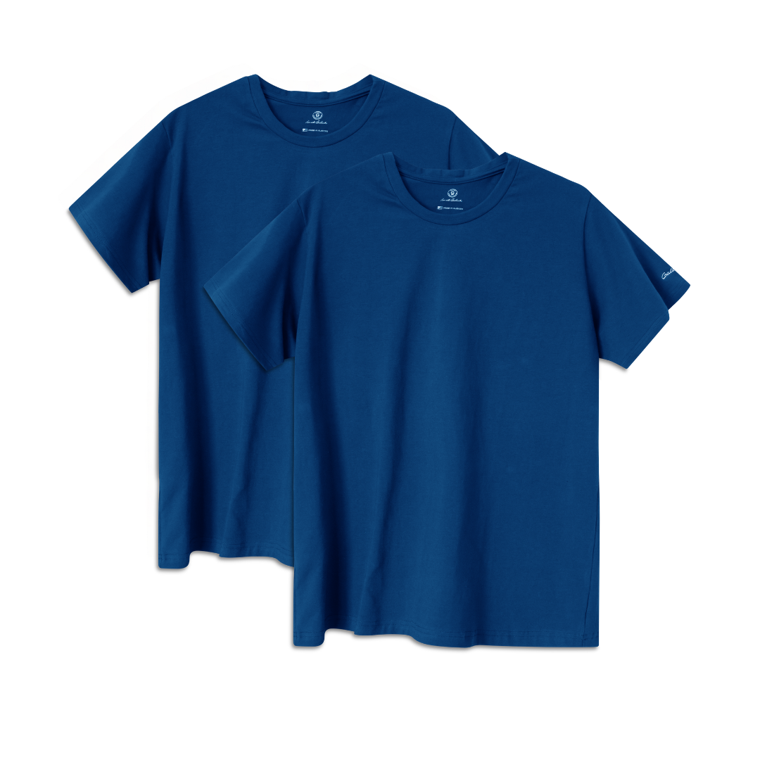 Gallantoro &#39;Brando&#39; Classic Crew 2-Pack Indigo Blue