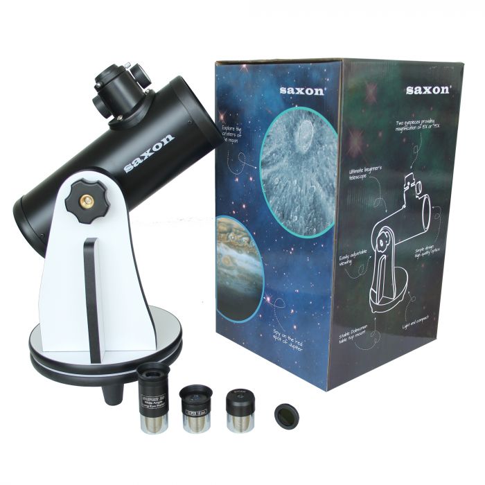 Saxon Mini Dobsonian Telescope with Accessory Pack