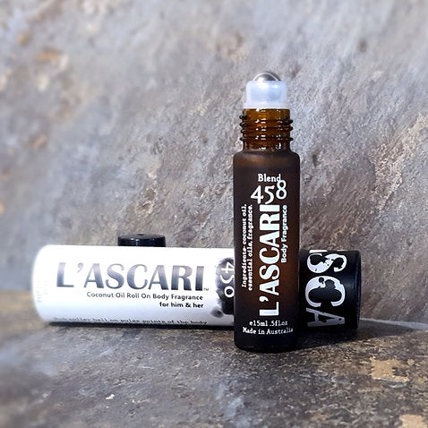 L'Ascari Unisex Roll on Body Fragrance, Blend 458