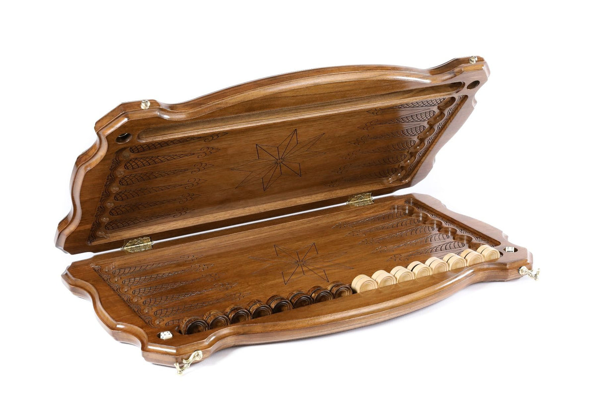 Hrachya Ohanyan Woodworks Octagram Backgammon