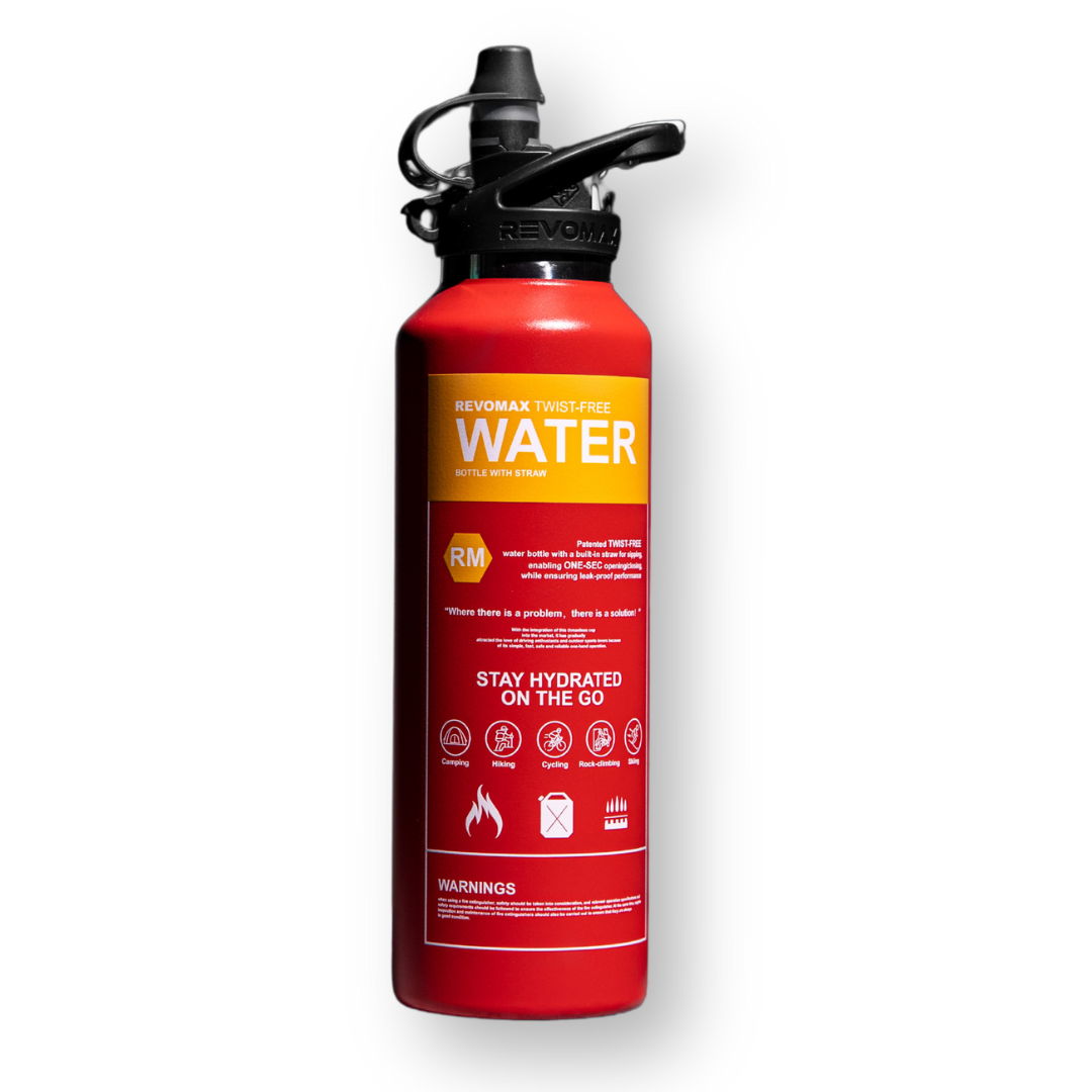 Revomax 'Fire Extinguisher' Vacuum Insulated Water Flask