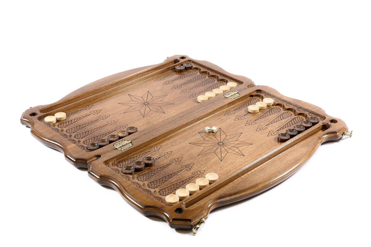 Hrachya Ohanyan Woodworks Octagram Backgammon