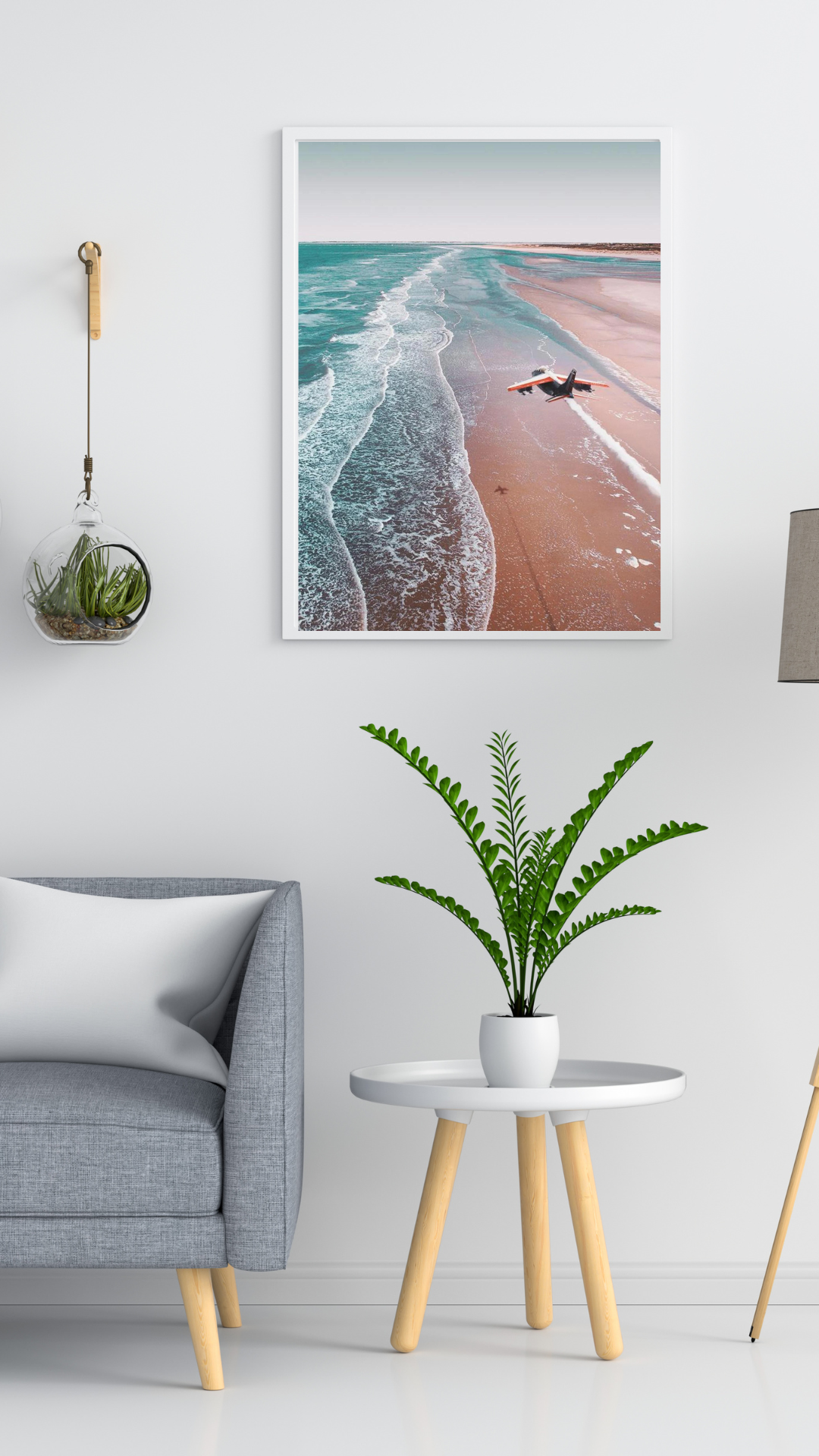 &quot;Alpha Jet over Beach&quot;