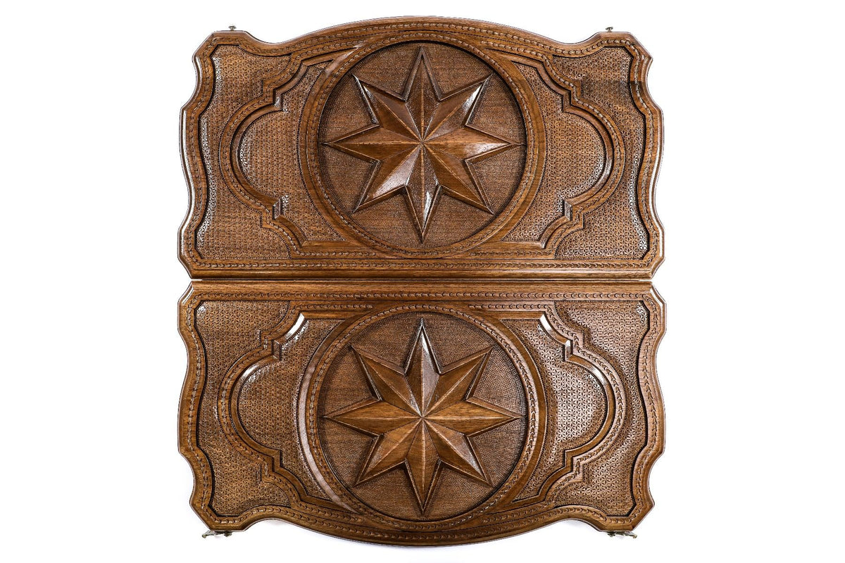Hrachya Ohanyan Woodworks Octagram Backgammon
