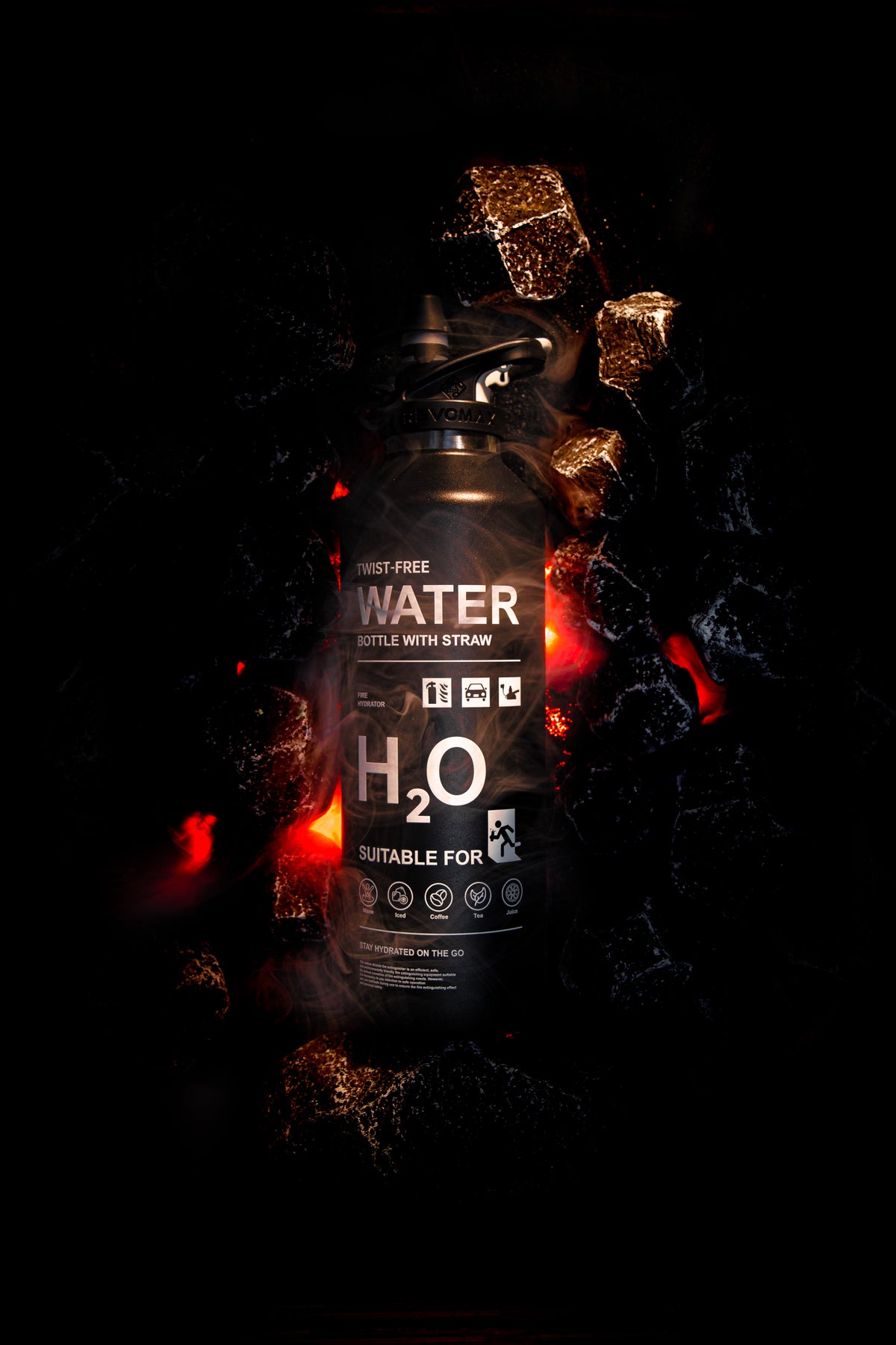 Revomax &#39;Thirst Extinguisher&#39; Vacuum Insulated Water Flask