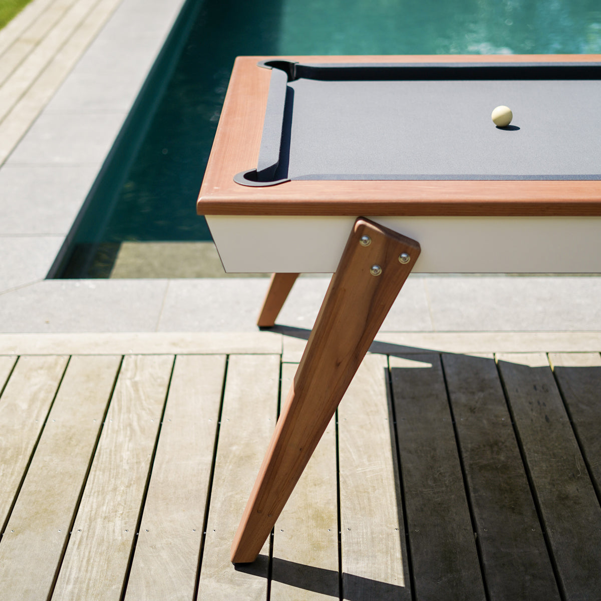 Stella Outdoor Millesime White 3-in-1 Pool Table