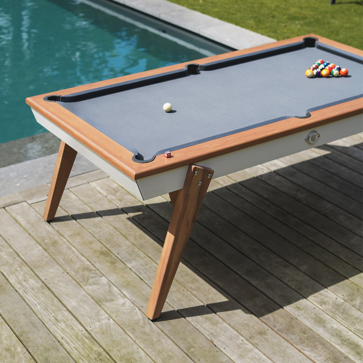 Stella Outdoor Millesime White 3-in-1 Pool Table
