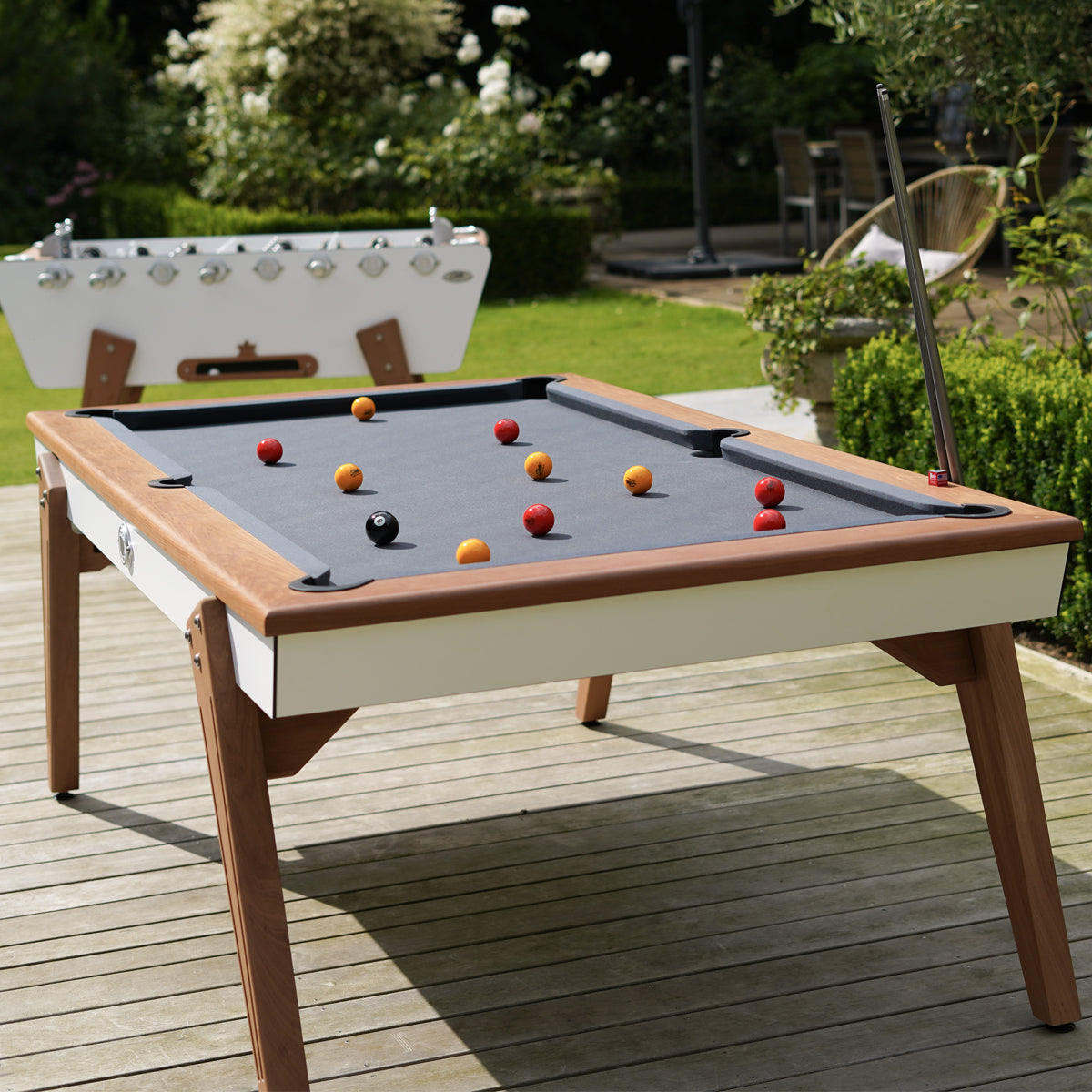 Stella Outdoor Millesime White 3-in-1 Pool Table
