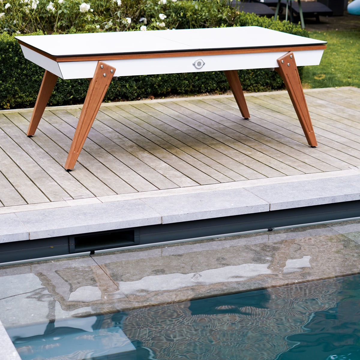 Stella Outdoor Millesime White 3-in-1 Pool Table