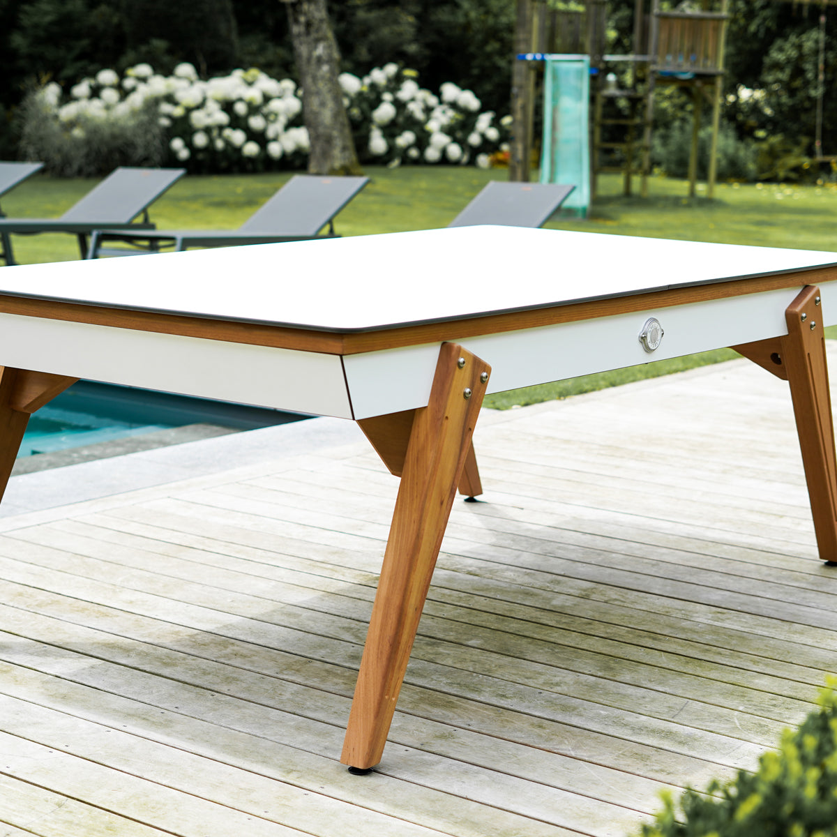 Stella Outdoor Millesime White 3-in-1 Pool Table