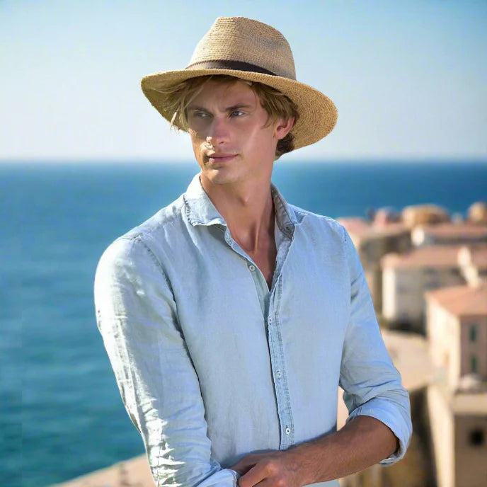 Stanton Hats Crocheted Raffia Fedora - SD751