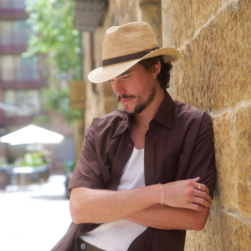 Stanton Hats Crocheted Raffia Fedora - SD751