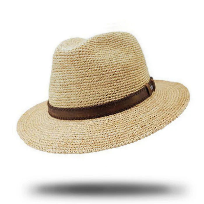 Stanton Hats Crocheted Raffia Fedora - SD751