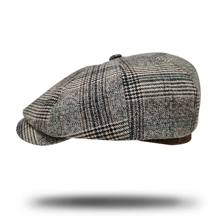 Stanton Hats Check Plaid Newsboy - SY412