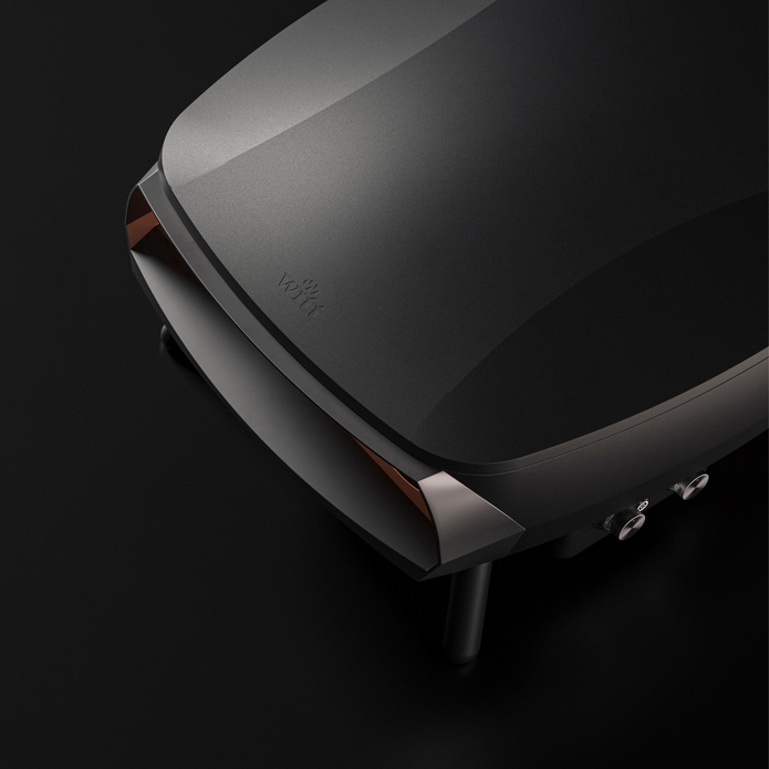 WITT Etna Rotante Gas Powered Pizza Oven w/ Twin Burner &amp; Rotating Stone 16&quot; - Black