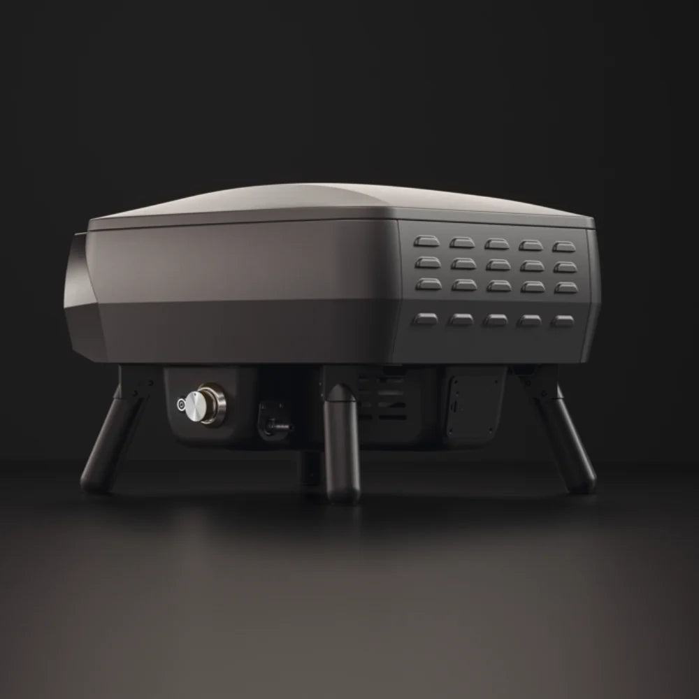 WITT Piccolo Rotante Gas Powered Pizza Oven w/ Rotating Stone 13&quot; - Black