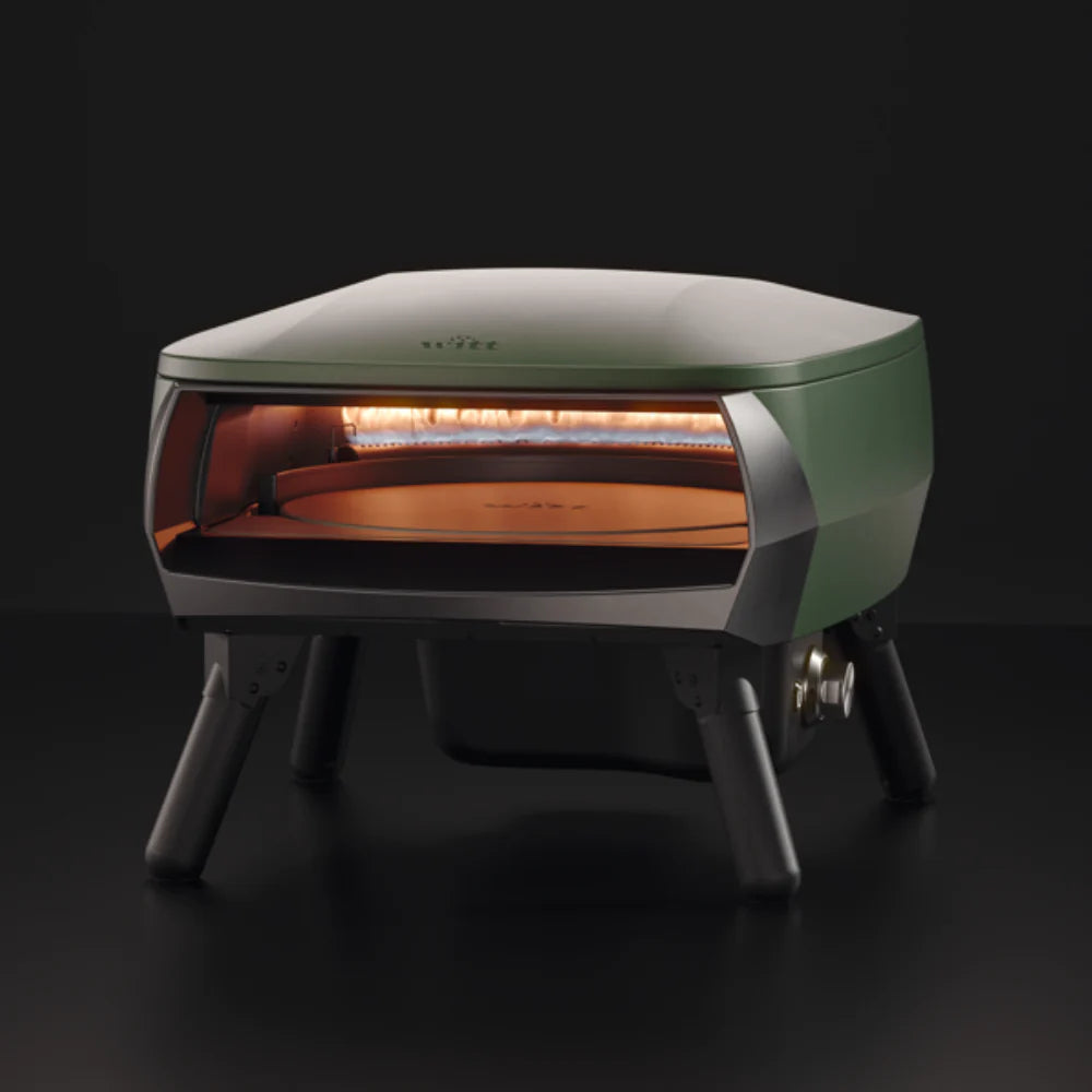 WITT Piccolo Rotante Gas Powered Pizza Oven w/ Rotating Stone 13&quot; - Green