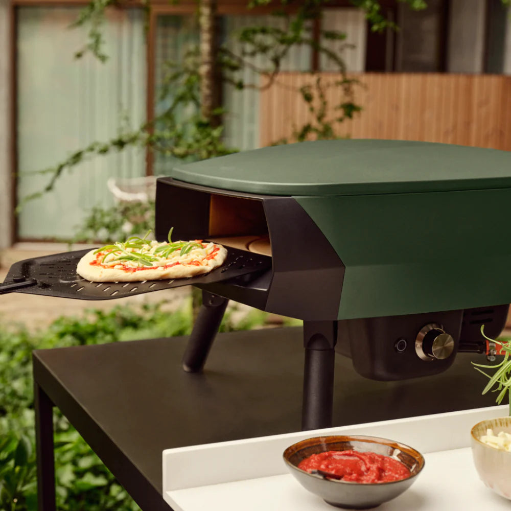 WITT Piccolo Rotante Gas Powered Pizza Oven w/ Rotating Stone 13&quot; - Green