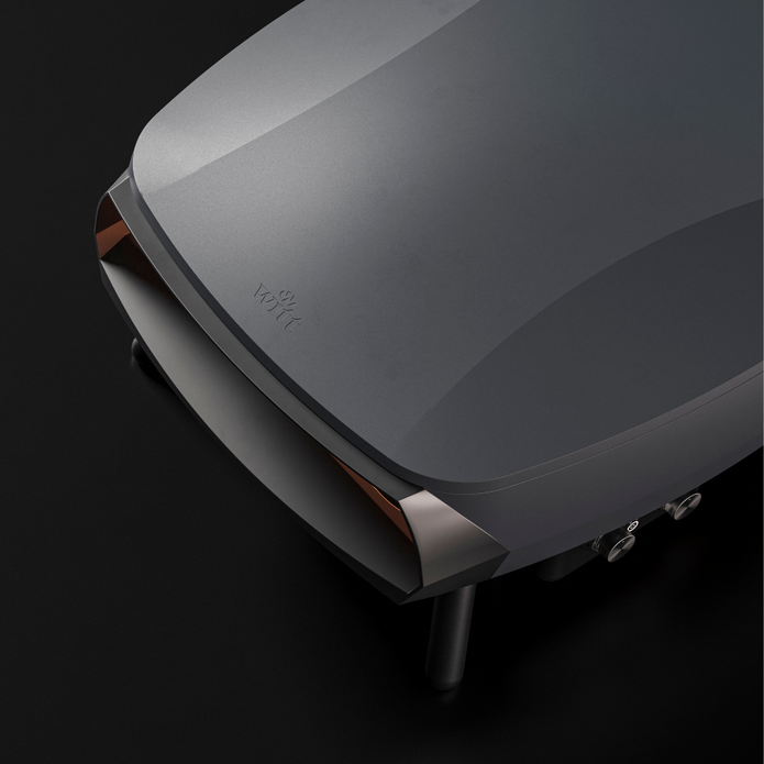 WITT Etna Rotante Gas Powered Pizza Oven w/ Twin Burner &amp; Rotating Stone 16&quot; - Graphite