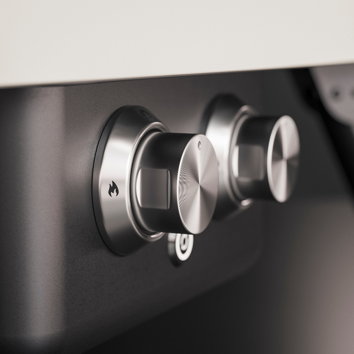 WITT Etna Rotante Gas Powered Pizza Oven w/ Twin Burner &amp; Rotating Stone 16&quot; - Stone