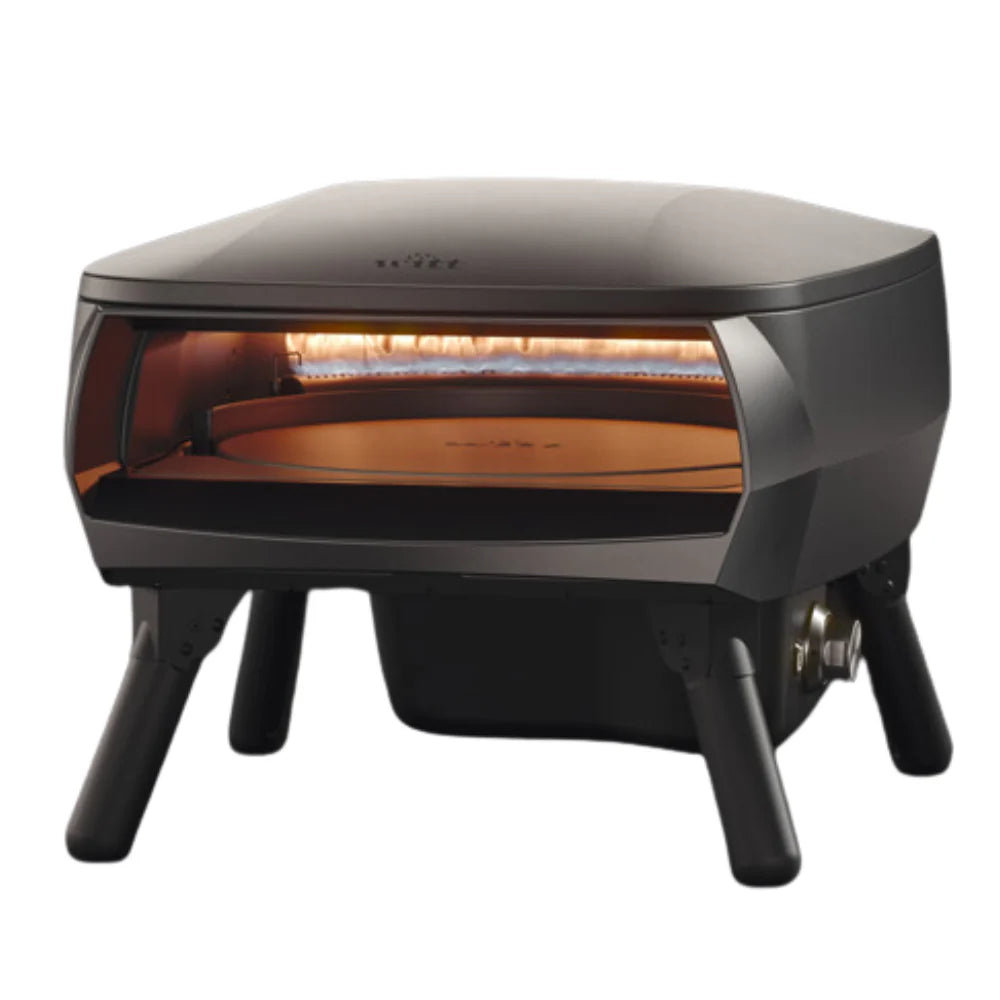 WITT Piccolo Rotante Gas Powered Pizza Oven w/ Rotating Stone 13&quot; - Black