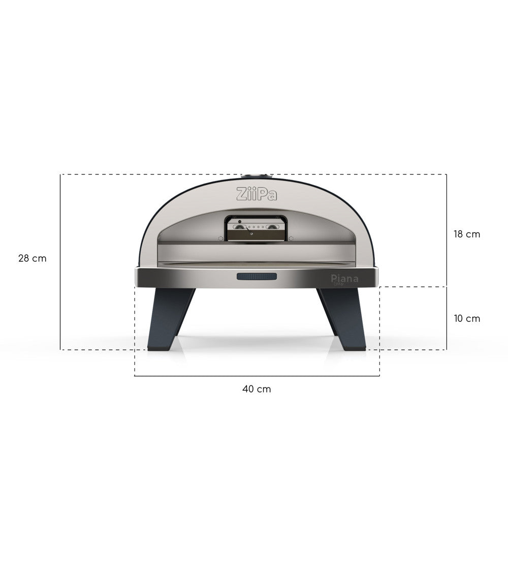 ZiiPa Piana Gas Fired Pizza Oven PLUS Rotating Stone / Slate