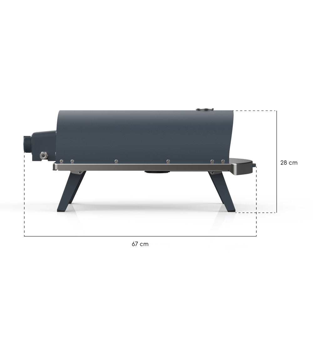 ZiiPa Piana Gas Fired Pizza Oven PLUS Rotating Stone / Slate