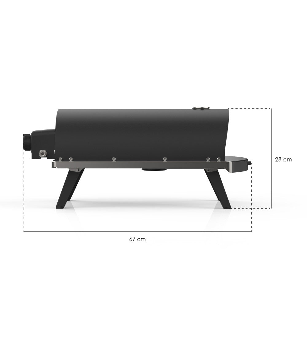 ZiiPa Piana Gas Fired Pizza Oven PLUS Rotating Stone / Charcoal