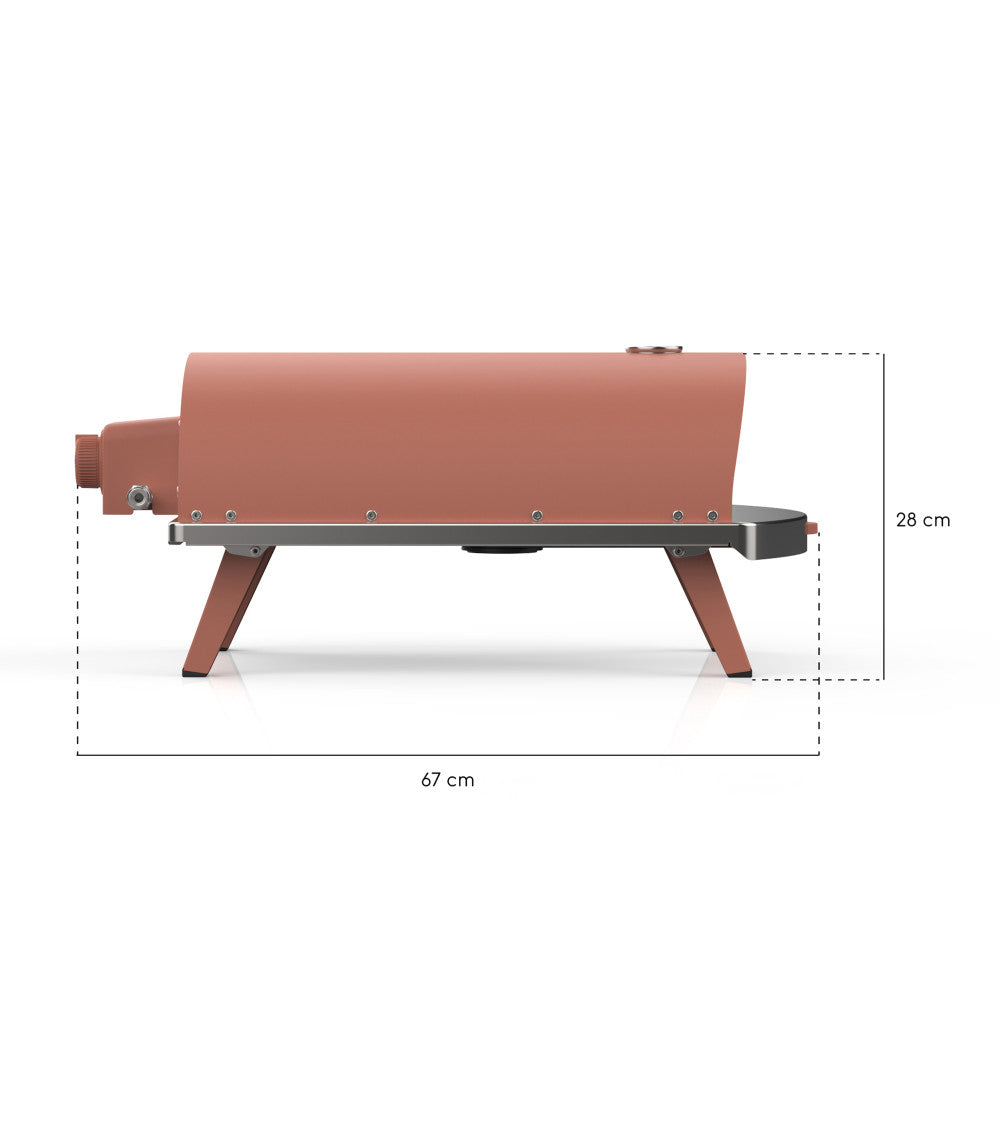 ZiiPa Piana Gas Fired Pizza Oven PLUS Rotating Stone / Terracotta