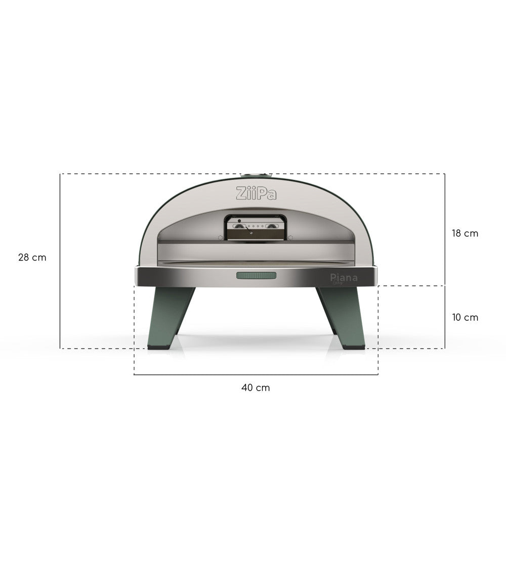 ZiiPa Piana Gas Fired Pizza Oven PLUS Rotating Stone / Eucalyptus