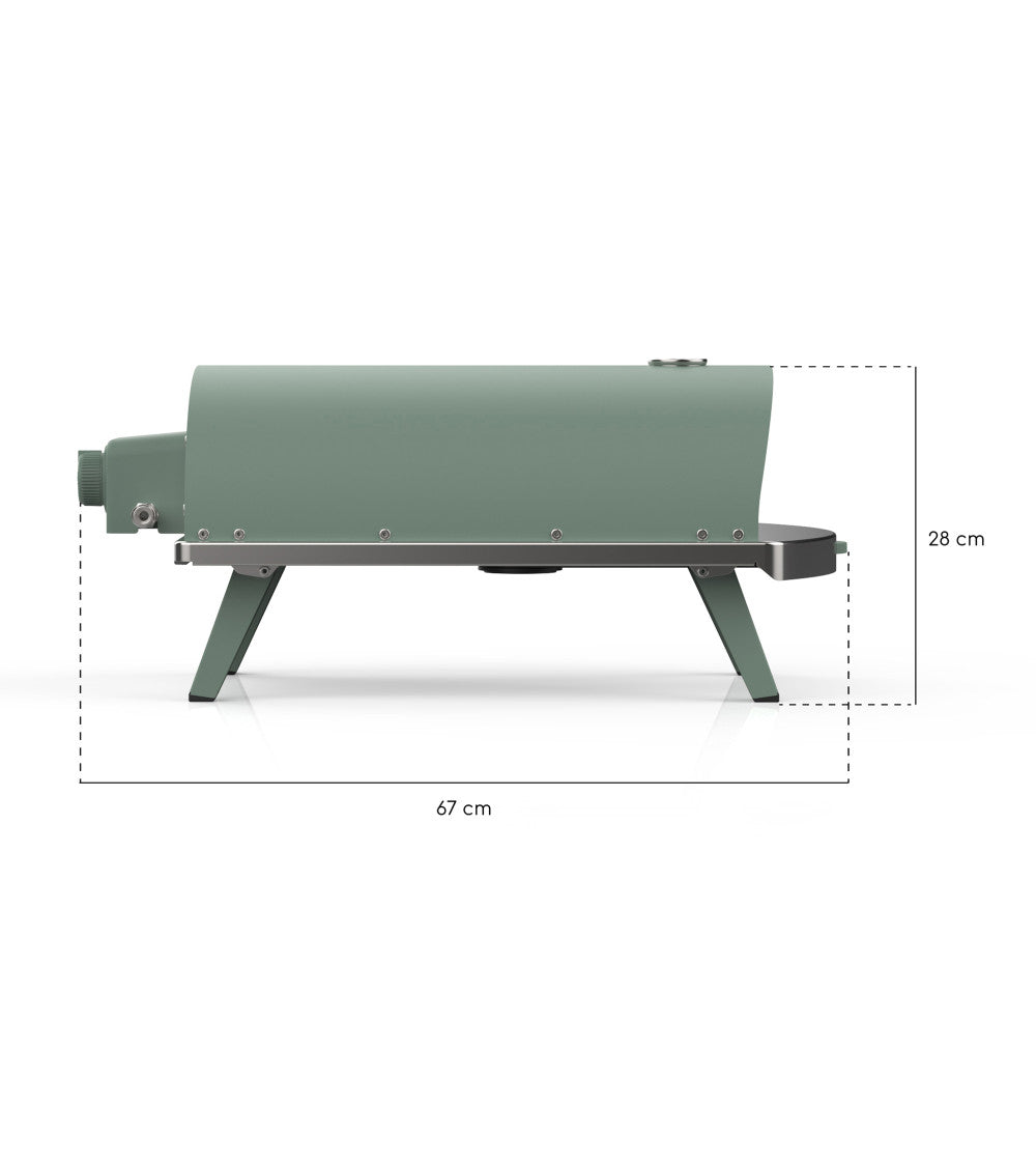 ZiiPa Piana Gas Fired Pizza Oven PLUS Rotating Stone / Eucalyptus