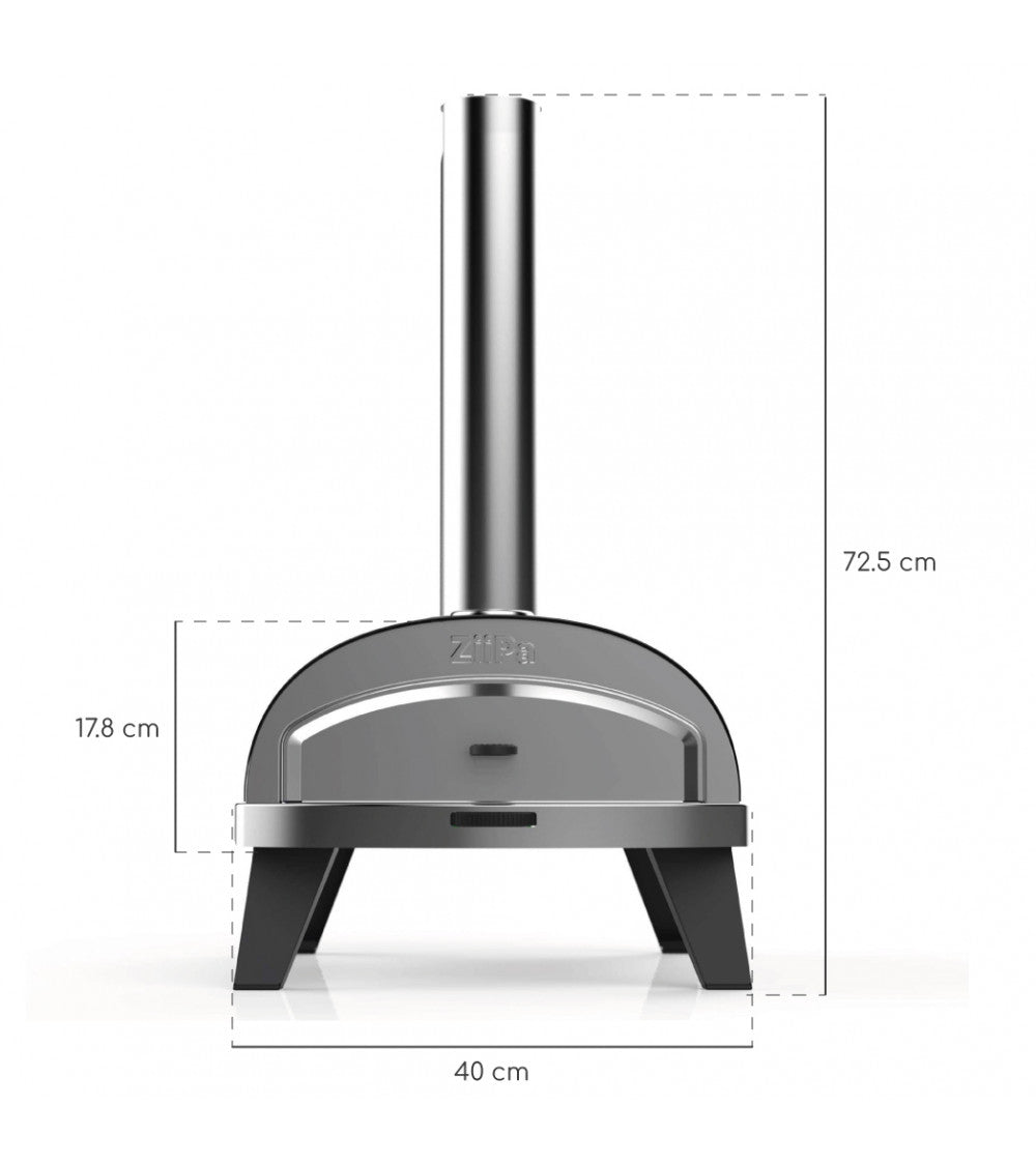 ZiiPa Piana Wood Pellet Pizza Oven PLUS Rotating Stone / Slate