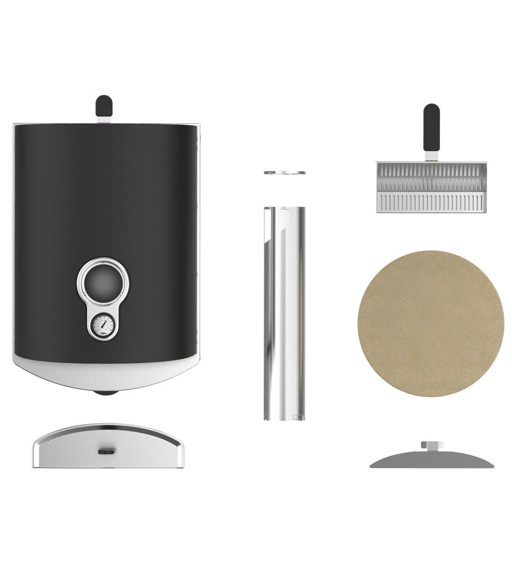 ZiiPa Piana Wood Pellet Pizza Oven PLUS Rotating Stone / Charcoal