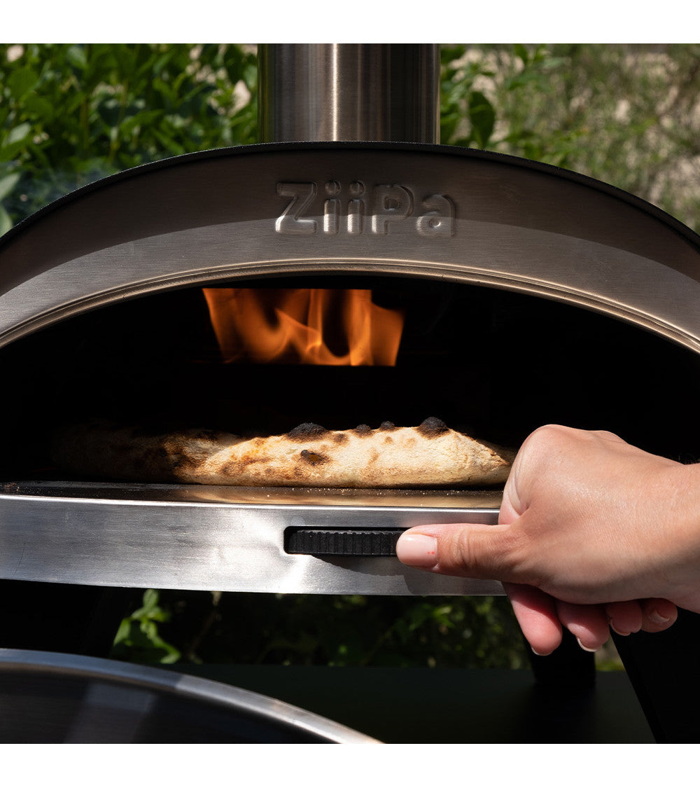 ZiiPa Piana Wood Pellet Pizza Oven PLUS Rotating Stone / Charcoal
