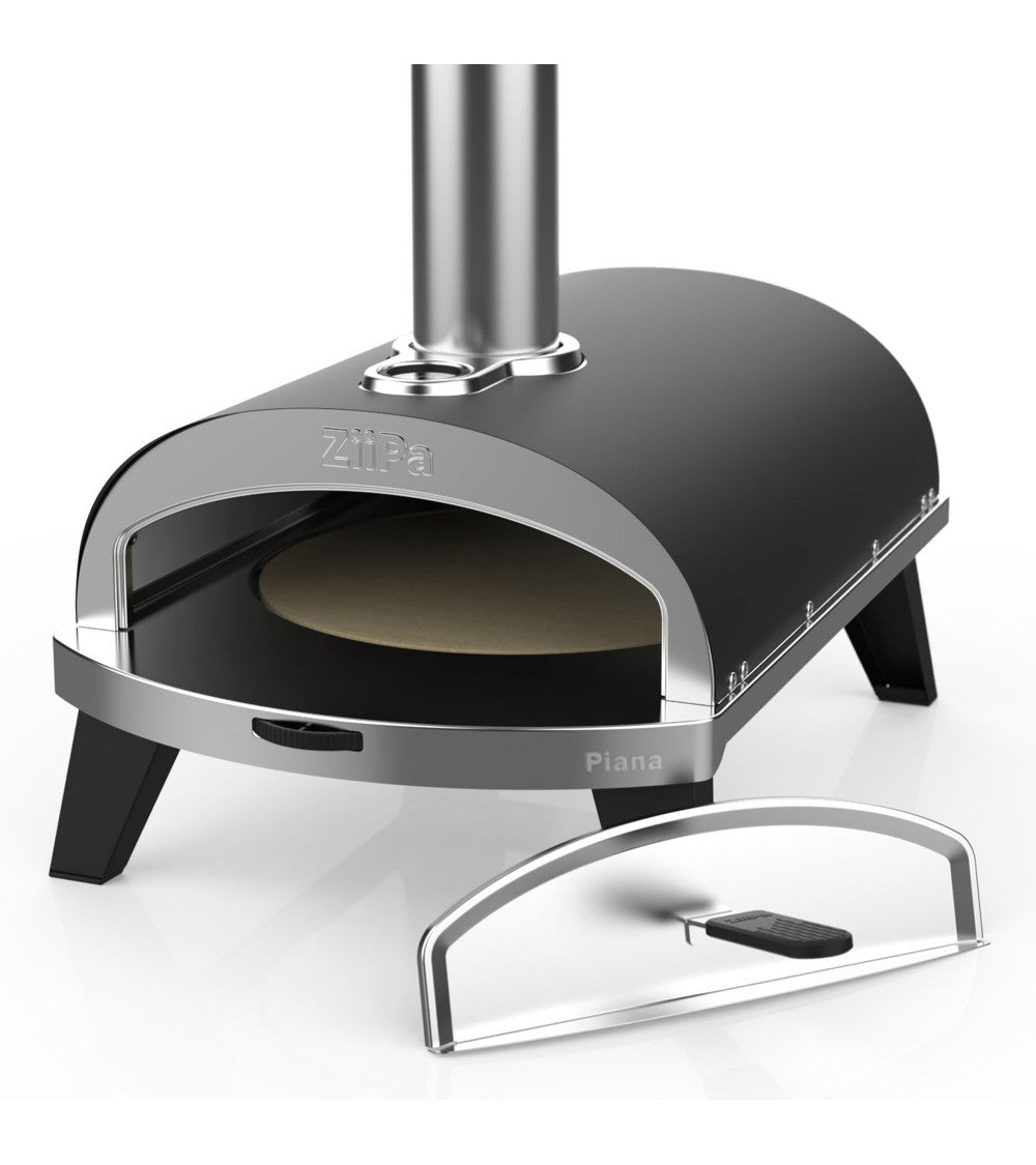 ZiiPa Piana Wood Pellet Pizza Oven PLUS Rotating Stone / Charcoal