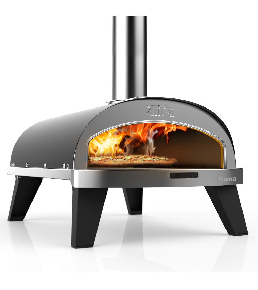 ZiiPa Piana Wood Pellet Pizza Oven PLUS Rotating Stone / Charcoal