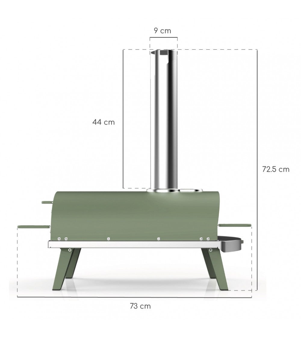 ZiiPa Piana Wood Pellet Pizza Oven PLUS Rotating Stone / Eucalyptus