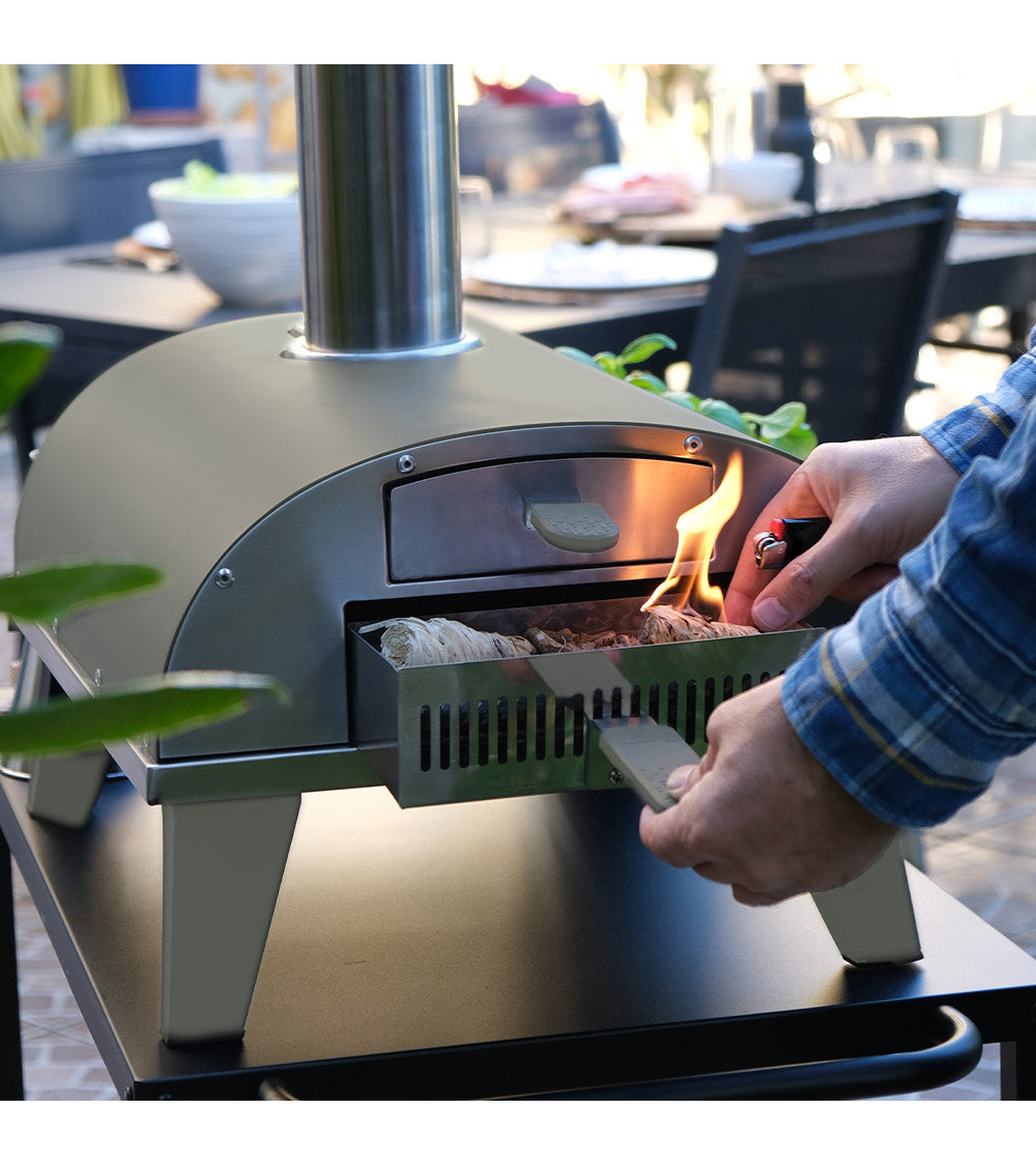 ZiiPa Piana Wood Pellet Pizza Oven PLUS Rotating Stone / Eucalyptus