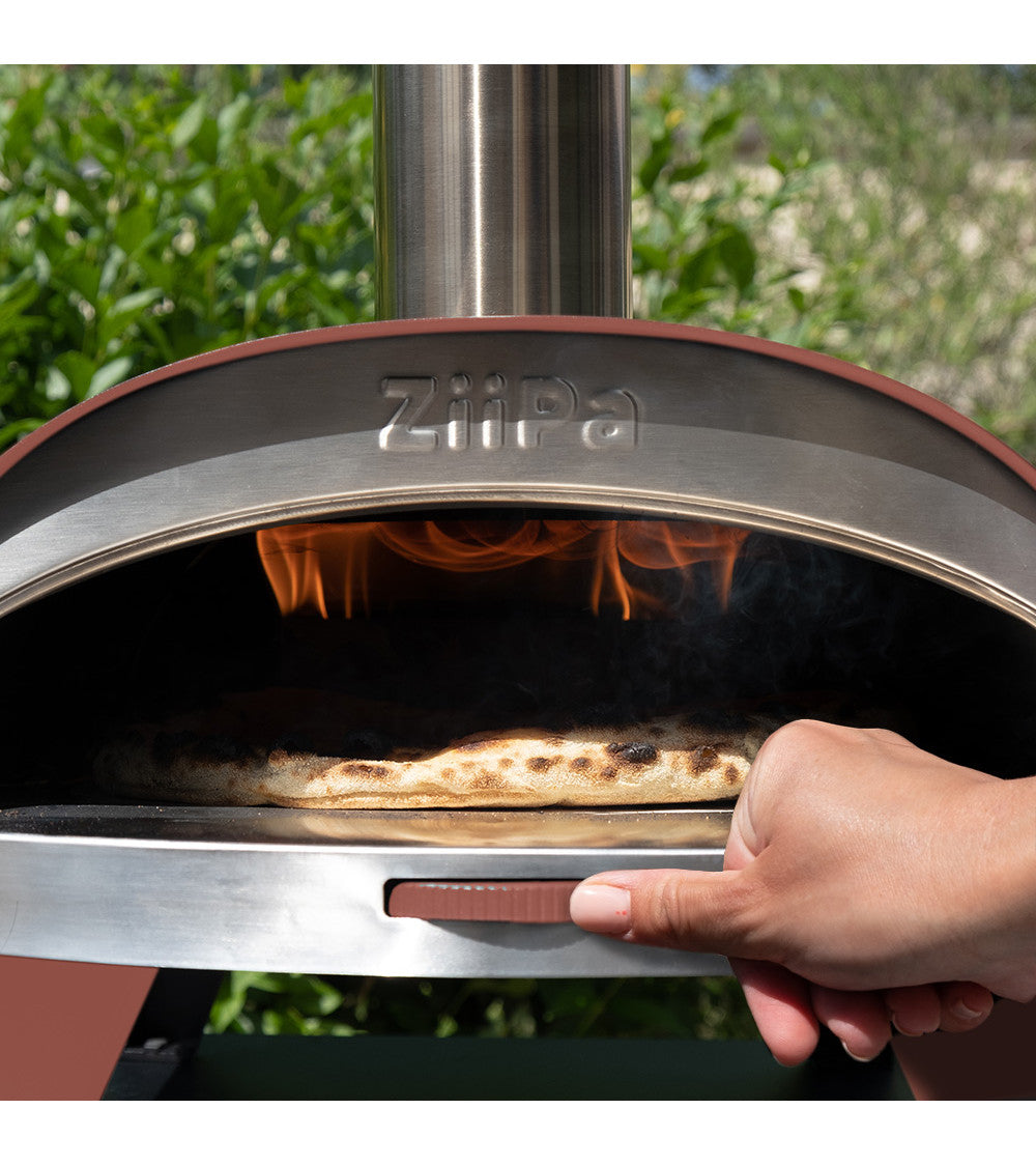 ZiiPa Piana Wood Pellet Pizza Oven PLUS Rotating Stone / Terracotta