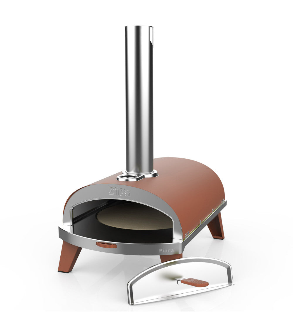 ZiiPa Piana Wood Pellet Pizza Oven PLUS Rotating Stone / Terracotta