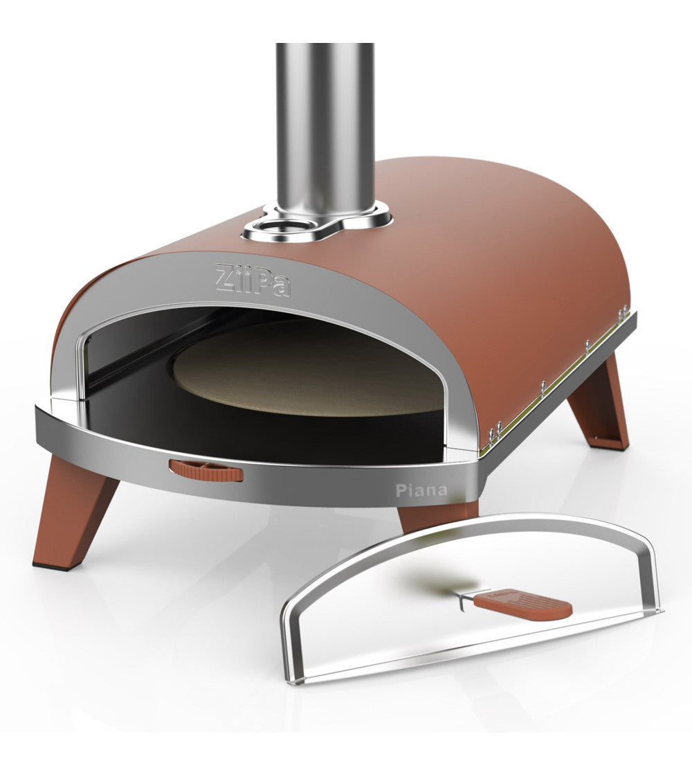 ZiiPa Piana Wood Pellet Pizza Oven PLUS Rotating Stone / Terracotta