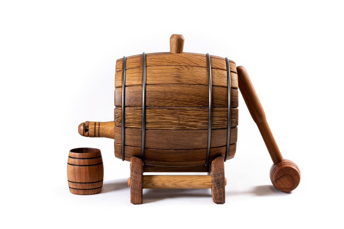 Hrachya Ohanyan Woodworks Cognac and Wine Ageing Barrel / 1 Litre