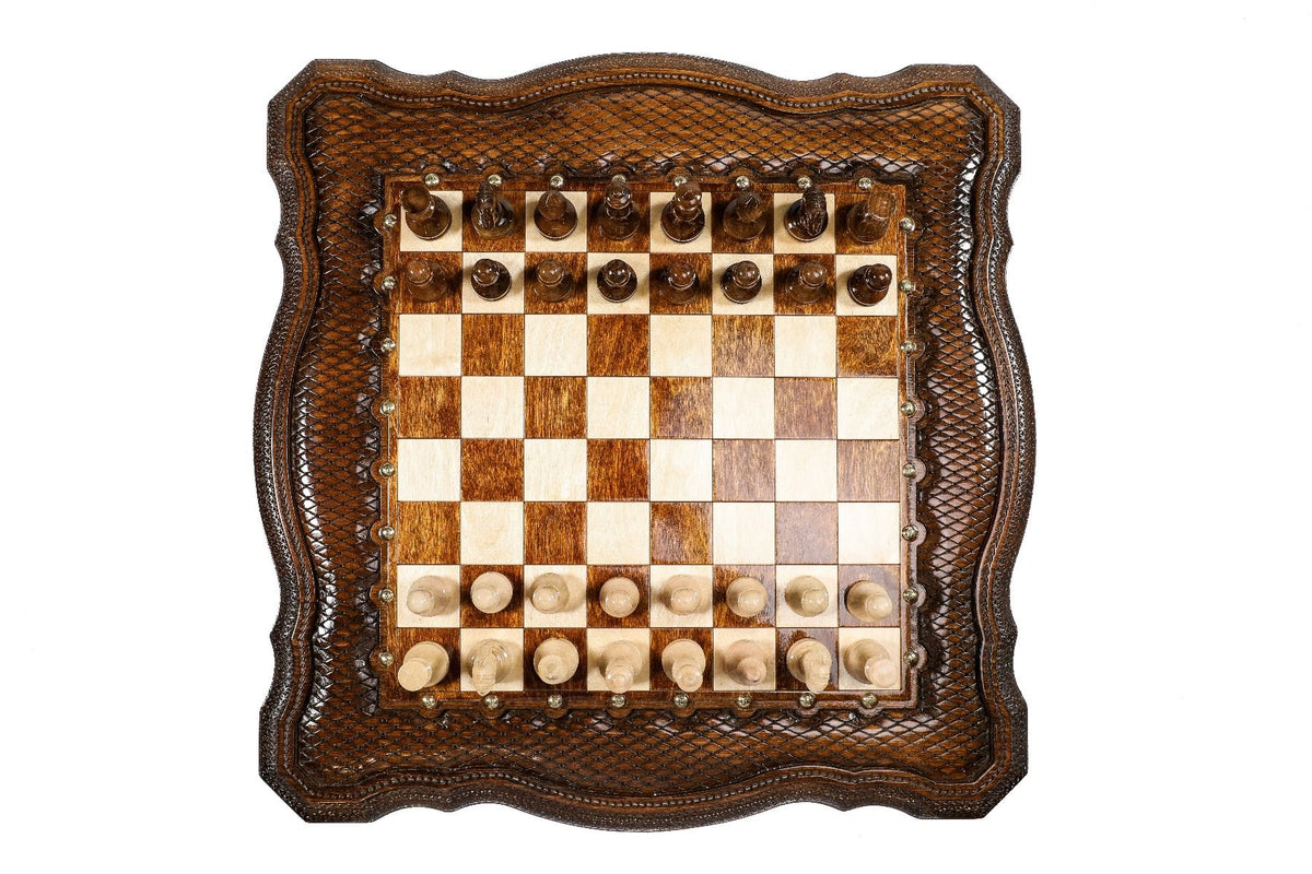 Hrachya Ohanyan Woodworks Tabletop Chess Set