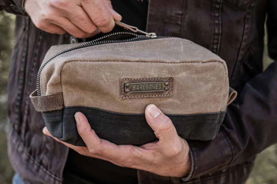 Barebones Toiletry Dopp Kit in Khaki