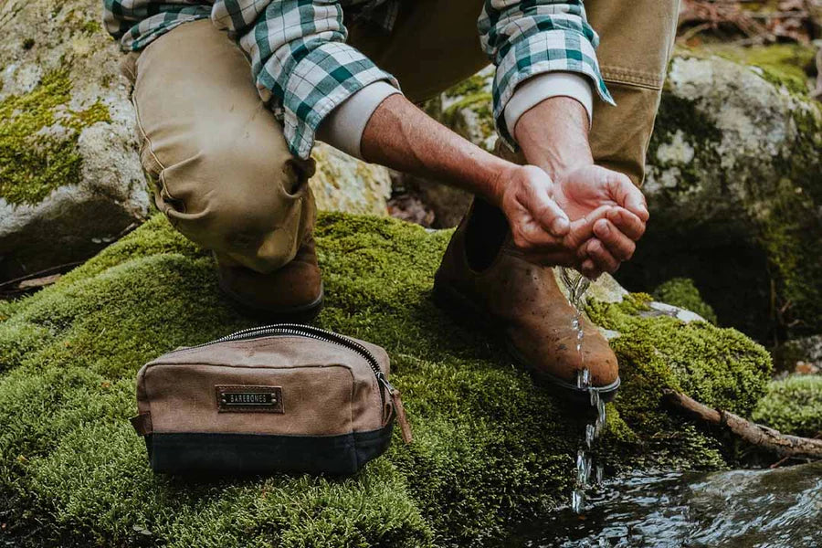 Barebones Toiletry Dopp Kit in Khaki