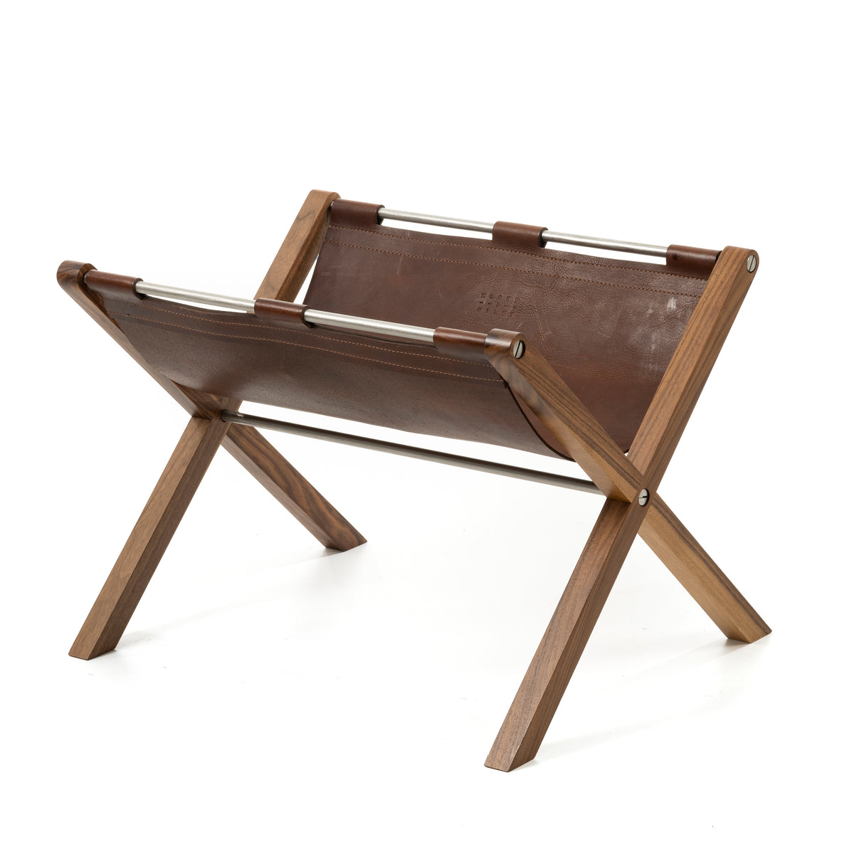 Moore &amp; Giles Walnut Magazine Holder